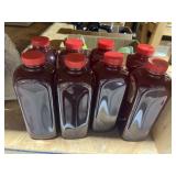 8 Bottles Unk Liquid