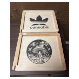 2 - Wood Storage Boxes