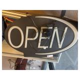 Lighted Elec "Open" Sign