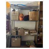 4 Tier Metal Wire Shelving Unit 47"L x  18"W x 7