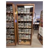 Wood Glass Display Cabinet - Contents Not Included