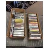 2 Boxes - Assorted Cassette Tapes