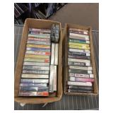 2 Boxes - Assorted Cassette Tapes