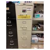 4-Drawer Metal File Cabinet w/Contents