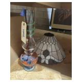 Glass Water Pipe & Stained Glass Lamp Shade