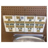 4 - Metal Signs 6"x9-1/2"