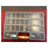 Lots Pins in Plastic Organizer