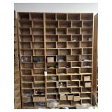 2 - Wood Shelves w/CD Cases & More