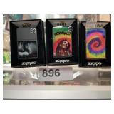 3 Zippo Lighters