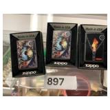 3 Zippo Lighters