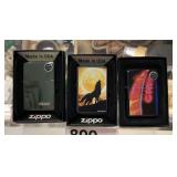 3 Zippo Lighters