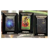 3 Zippo Lighters
