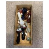 Box of Assorted Glass Pipes