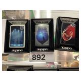 3 -Zippo Lighters