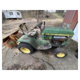 John Deere 210 Lawnmower w/Tiller - As Is
