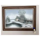 Framed Painting on Canvas by Bell Howard