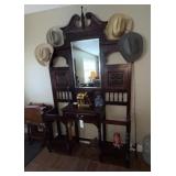 Hall Table 56'L x 17'W x 94'H w/Mirror