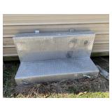 100 Gal Diamond Plate L-Shaped Fuel Tank