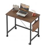 Rolling Computer Desk, 29'Hx15.8'Dx23.6'L  Cast