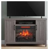 Style Selections 48'W Iron Oak Free Standing Infr