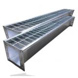 2 Pack 304 Stainless Steel Channel Drain with Galv