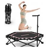 HXD-ERGO 42' Foldable Mini Trampoline- Adjustable