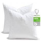 2 Count, Down cool, 100% Cotton, Stuffer Throw Pil