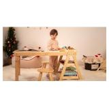 Bateso Kids Art Table With 2 Stools; Model# T2S002