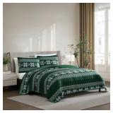 Lenox 3 Pc. Holiday Quilt Set, Full / Queen Size,