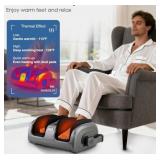 Shiatsu Foot Massager With Heat- Kneading Roller,