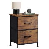 Wlive, Night Stand, Small Dresser With 2 Drawers &