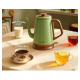 DmofwHi Gooseneck Electric Kettle- Stainless Steel