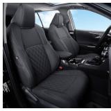 GIANT PANDA Pu Leather Car Seat Covers- Full Set,