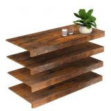 MyLife Unit Wire Shelf Covers, 4 PCS Wood Wire Rac