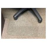 Tempered Glass Chair Mat for Desk Chair, Transpare