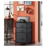 DEVAISE Mobile File Cabinet- Rolling Stand, 3 Draw