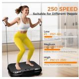 Vibration Plate Exercise Machine, Black, Resistanc