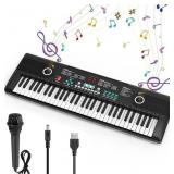 61 Keys Keyboard Piano, Electronic with Built in S