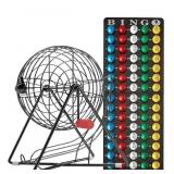 Bingo Steel Cage and Colored Number Balls, Master