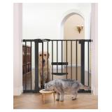 Baby Gate With Cat Door- 30' Tall, Adjustable Fro