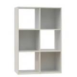 Stackable Wood Laminate 6 Cube Organizer, 35.88'H