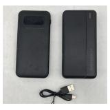 2 Ct Portable Charger w/ USB, C, Micro Ports