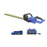 Kobalt 24V Cordless Hedge Trimmer Kit- Battery/Cha