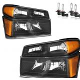 Headlights Assembly With Bulbs- Fits 2004-2012 Che