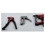 3 Ct Arrow Tool Lot (1) PT50 Pneumatic Stapler (1)