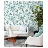 3 Rolls Peel & Stick Wallpaper - Boho Leaf Pattern