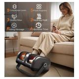 Shiatsu Foot Massager With Heat- Kneading Roller,