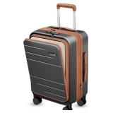 Luggex Carry On Suitcase with Wheels, Hardside, Ch