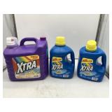 3 Count  Laundry Soap Lot, (2) Xtra Plus Oxi Clean