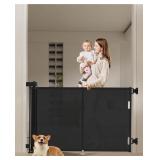 Retractable Baby Gate, 34' High, 50' Opening, Bl
